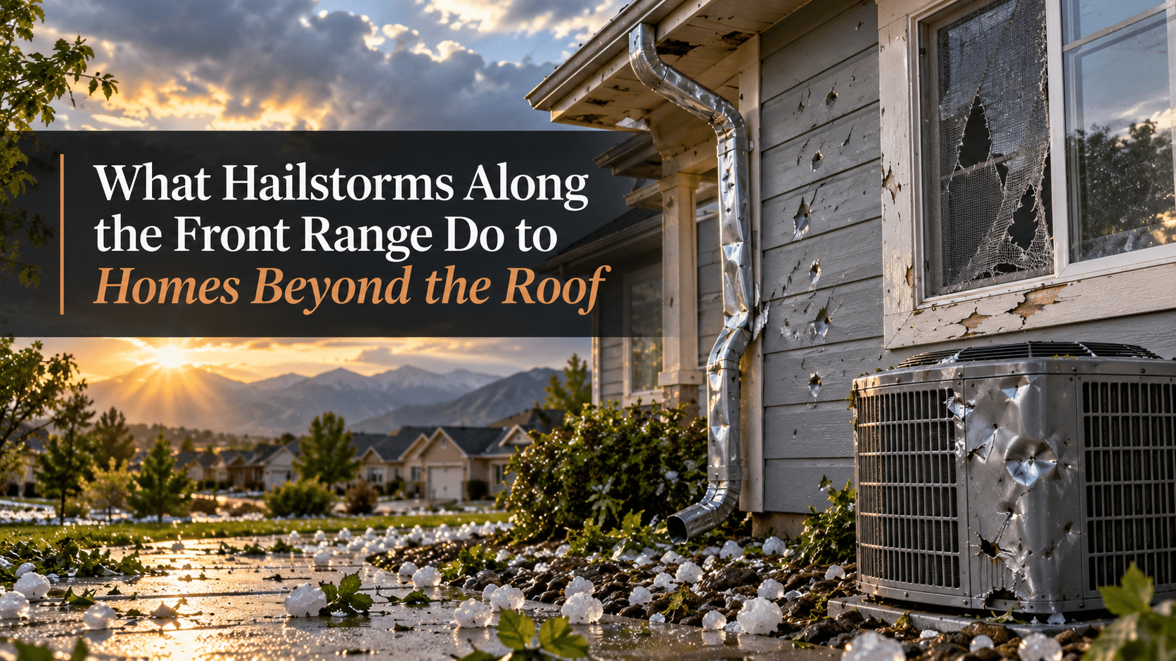 What Hailstorms Along the Front Range Do to Homes Beyond the Roof